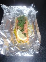 Zalmpakketjes uit de oven